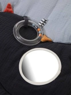 Tapis D'éveil Souple Sans Arche LEON SUR LE PONTON Bleu - Vertbaudet -Boutique Ergobaby tapis deveil souple sans arche leon sur le ponton 5