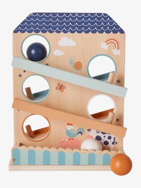 Toboggan à Balles En Bois FSC® Multicolore - Vertbaudet 1 Toboggan à Balles En Bois FSC® Multicolore - Vertbaudet