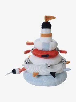 Tour à Empiler En Tissu LEON SUR LE PONTON Multicolore - Vertbaudet -Boutique Ergobaby tour a empiler en tissu leon sur le ponton 2