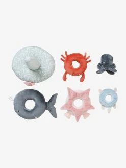 Tour à Empiler En Tissu SOUS L'OCÉAN Gris - Vertbaudet -Boutique Ergobaby tour a empiler en tissu sous locean 3