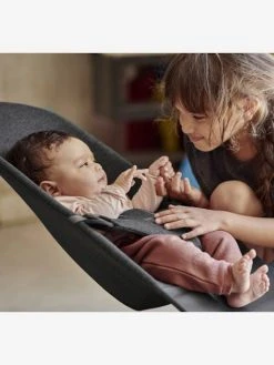 Transat Bliss Jersey 3D BABYBJORN Gris Charbon - Baby Bjorn -Boutique Ergobaby transat bliss jersey 3d babybjorn 2