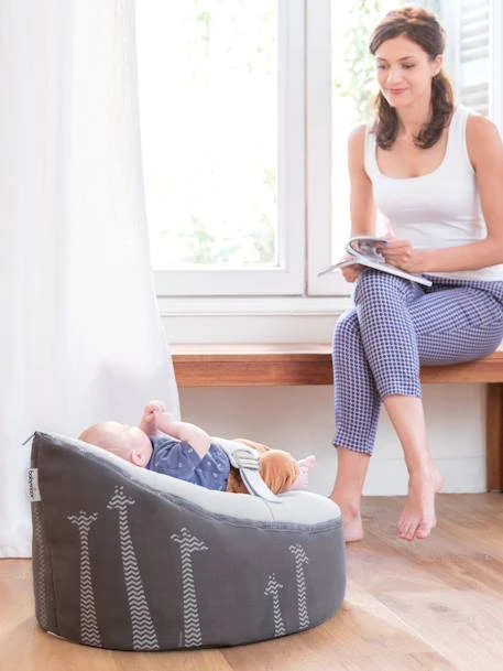 Transat Et Pouf Doomoo Nid BABYMOOV Blanc / Gris - Babymoov 3 Transat Et Pouf Doomoo Nid BABYMOOV Blanc / Gris - Babymoov – Image 3