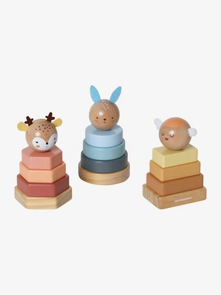 Trio De Tours à Empiler En Bois FSC® Bois - Vertbaudet 1 Trio De Tours à Empiler En Bois FSC® Bois - Vertbaudet